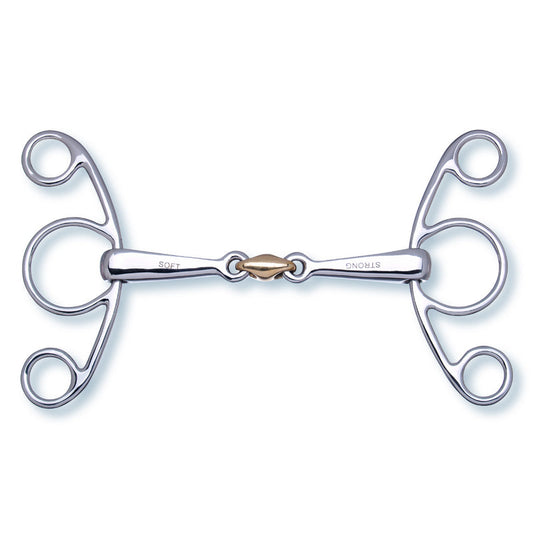 Embocaduras Butterfly Snaffles Stübben 2in1 Butterfly Snaffle double broken para equitación