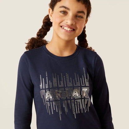 Niña con Camiseta Ariat Glitz