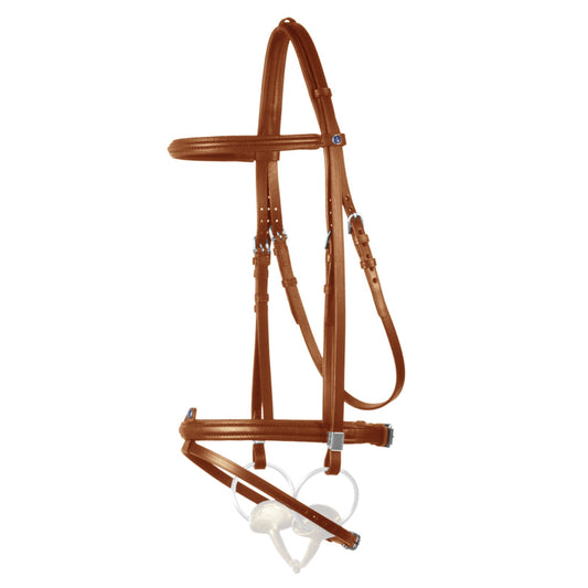 Cabezada Stübben Bridle 2305 Leitrim Flash Noseband con Slide&Lock Buckles para equitación