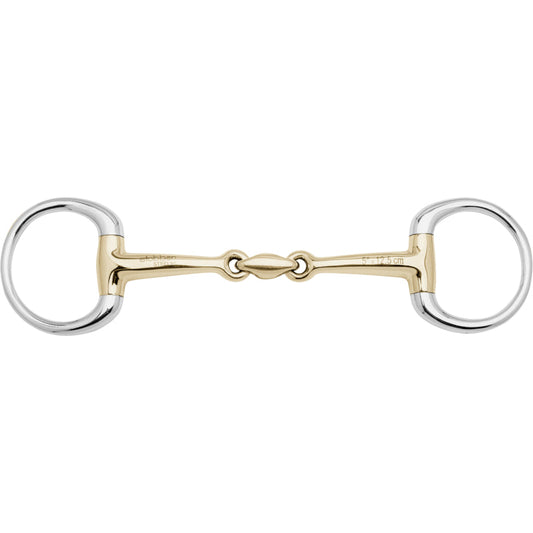 Embocaduras Combination Bits Stübben Egg Butt Bit Bradoon Single Jointed 2434 para equitación