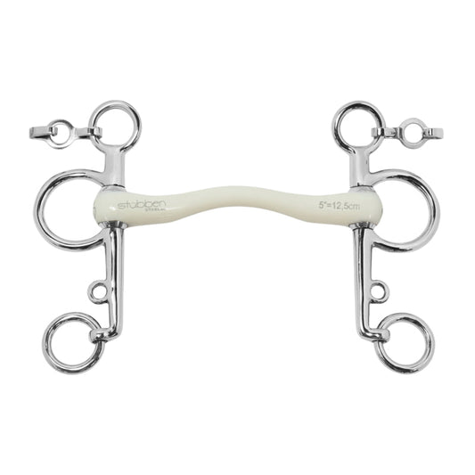 Pelham Bits Stübben Fine Line Flex Pelham 1307 para equitación