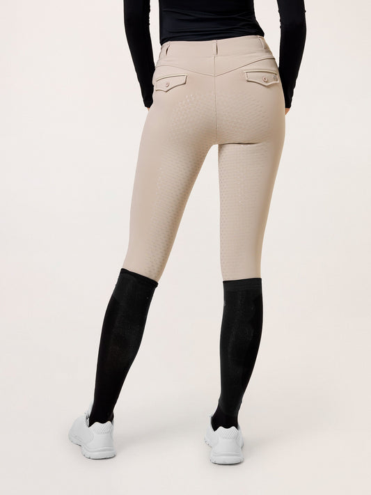 Riding mallas de equitación Premium Equestrian Stockholm Riding mallas de equitación Premium Beige para equitación