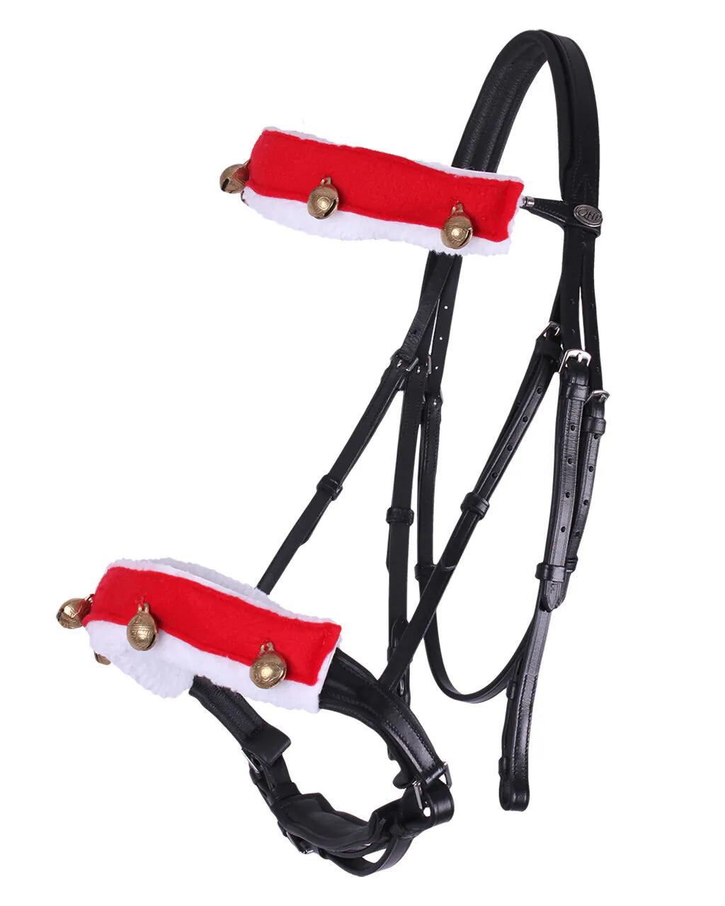 Cabezadas Fur forro con Christmas bells QHP para equitación - vista 2