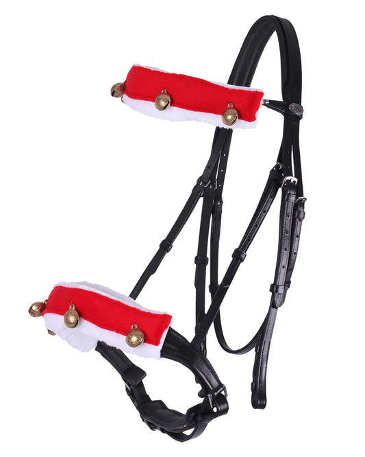 Cabezadas Fur forro con Christmas bells QHP para equitación - vista 2