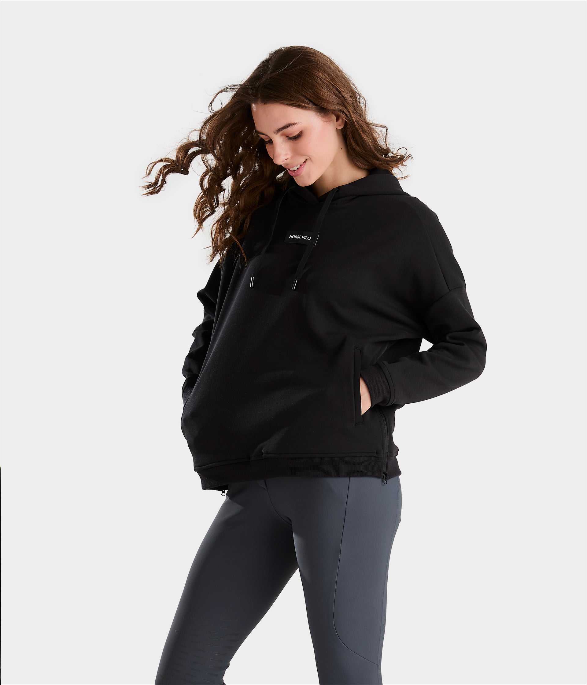 Camisas técnicas Team Hoodie riding sweatshirt for women Horse Pilot para equitación - vista 4