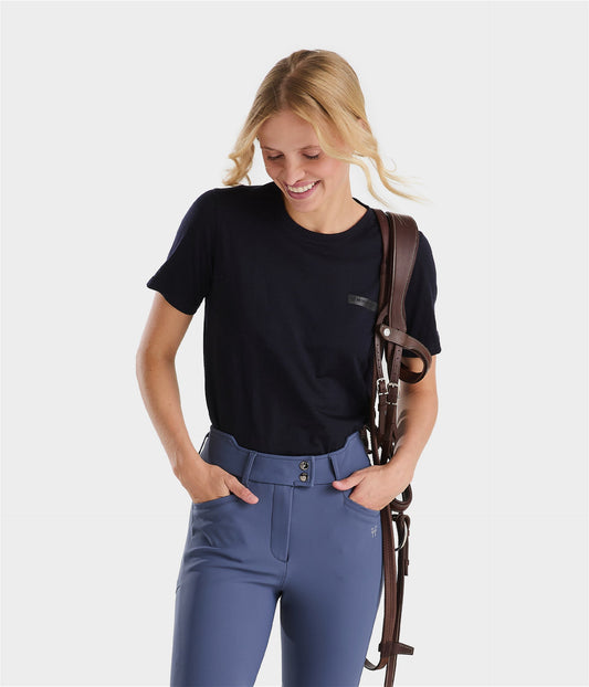 Camisas técnicas Merino wool riding T-shirt for women Horse Pilot para equitación