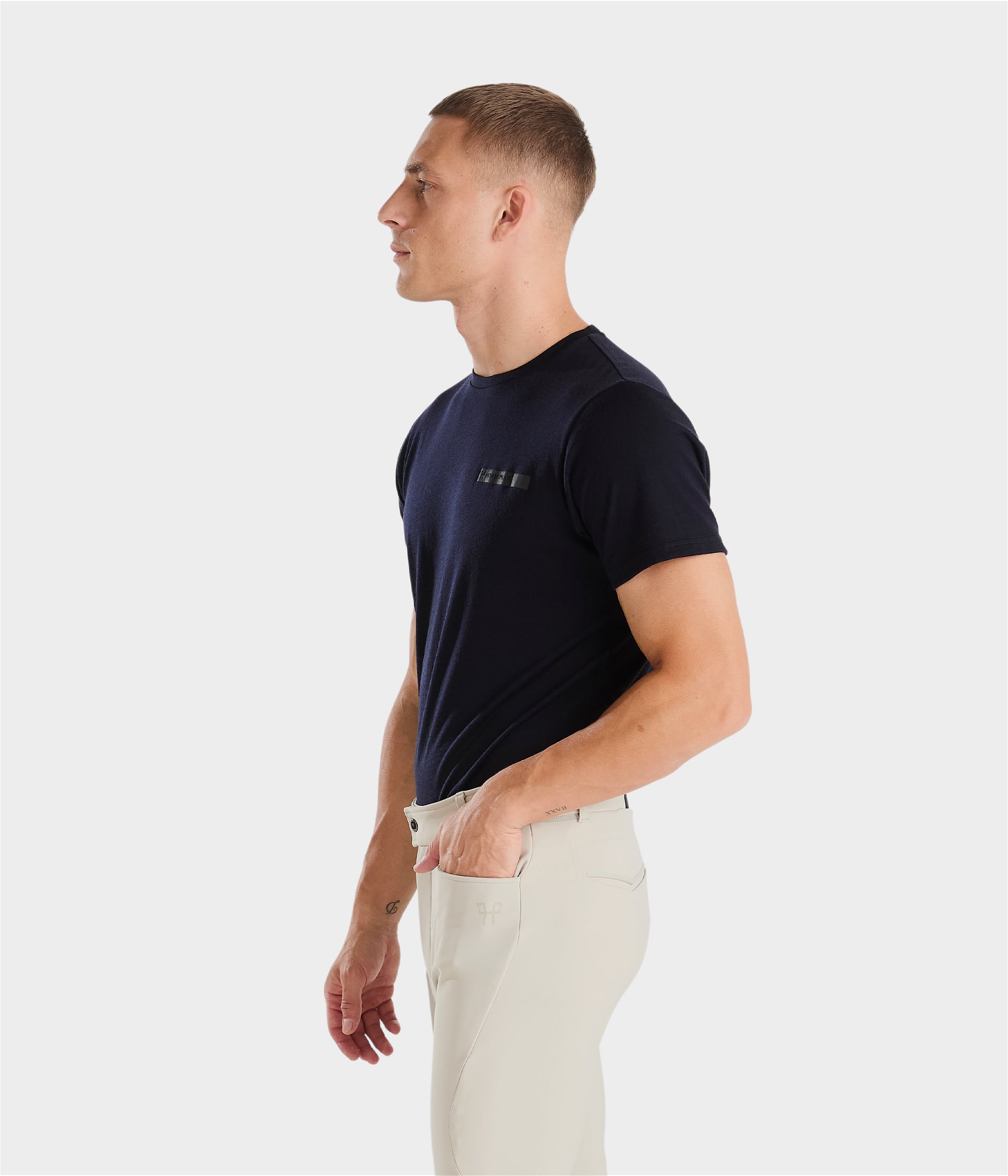 Camisas técnicas Merino wool riding T-shirt for men Horse Pilot para equitación