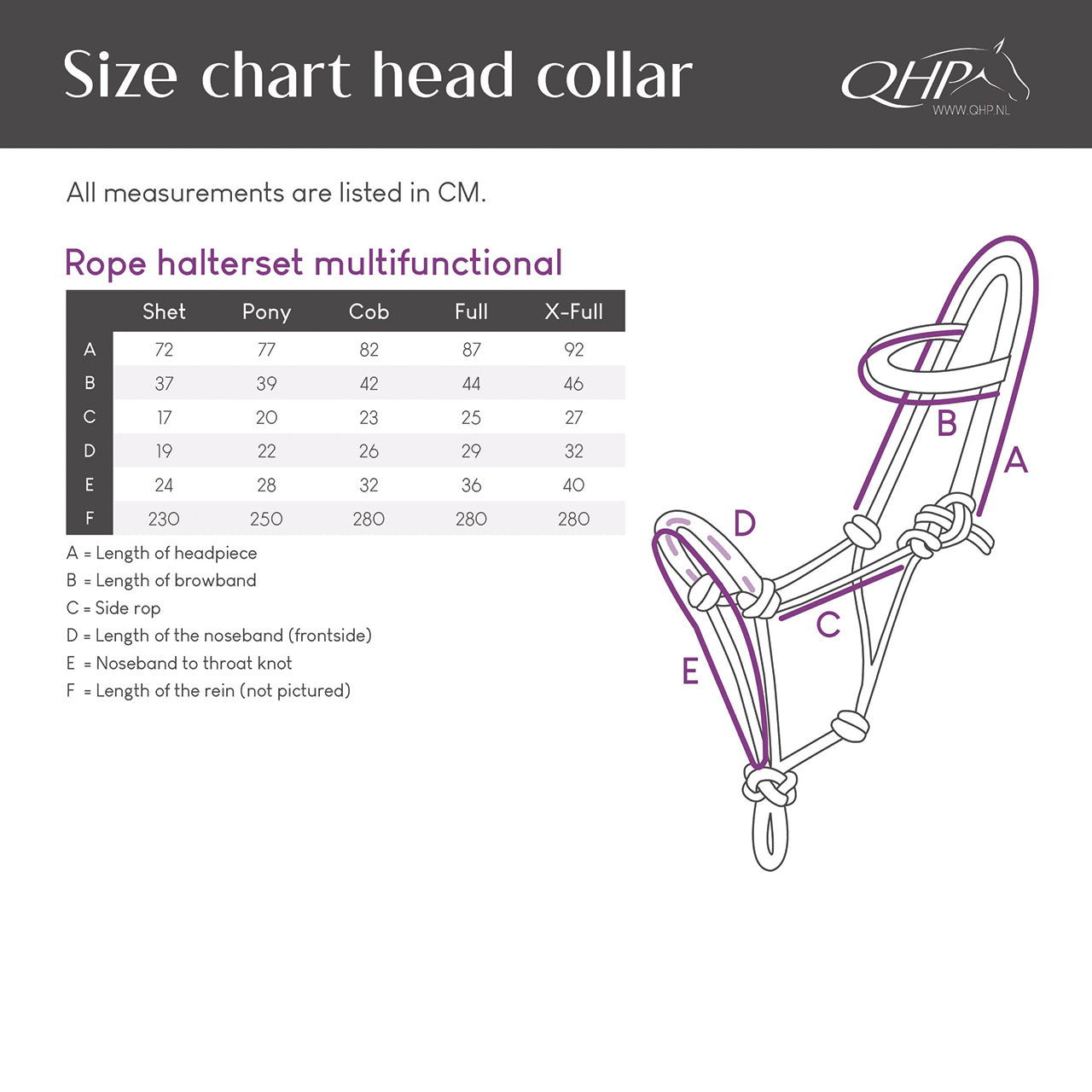 Cabezada de cuadra Rope halterset Polivalente QHP para equitación - vista 7