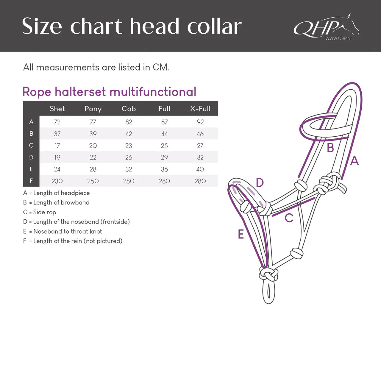 Cabezada de cuadra Rope halterset Polivalente QHP para equitación - vista 8