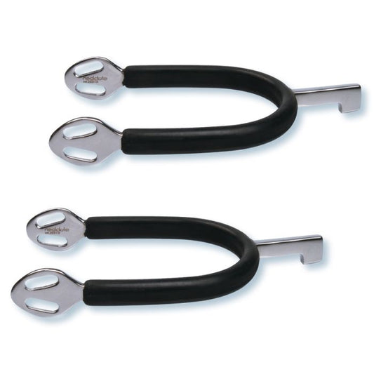 Stübben SEQ Hammer espuelas con offset neck para equitación