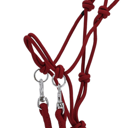 Cabezada de cuadra Rope halter color con rein QHP para equitación - vista 31