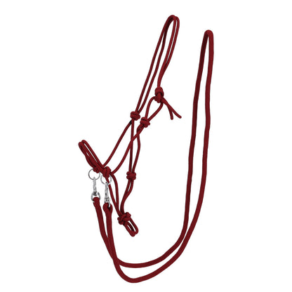 Cabezada de cuadra Rope halter color con rein QHP para equitación - vista 24