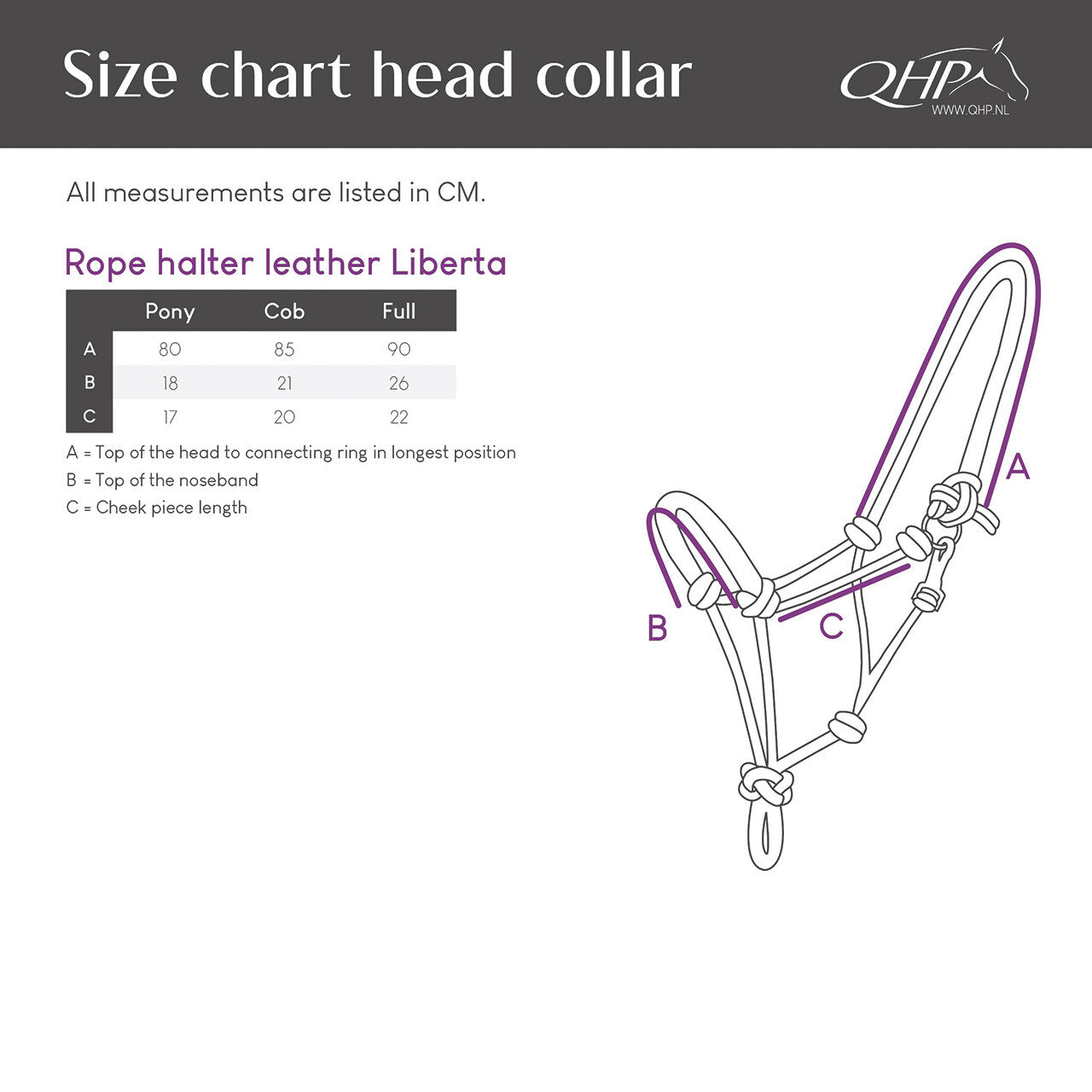 Cabezada de cuadra Rope halter leather Liberta QHP para equitación - vista 19