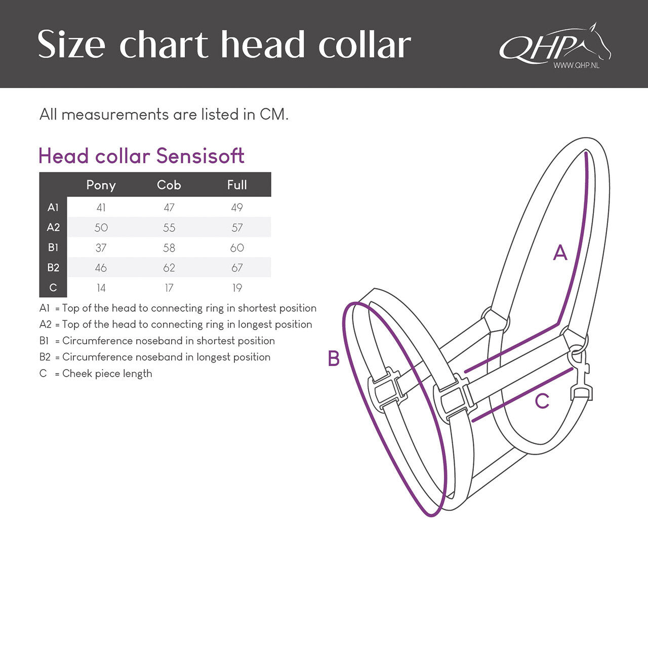 Cabezada de cuadra Head collar set Sensisoft QHP para equitación - vista 5