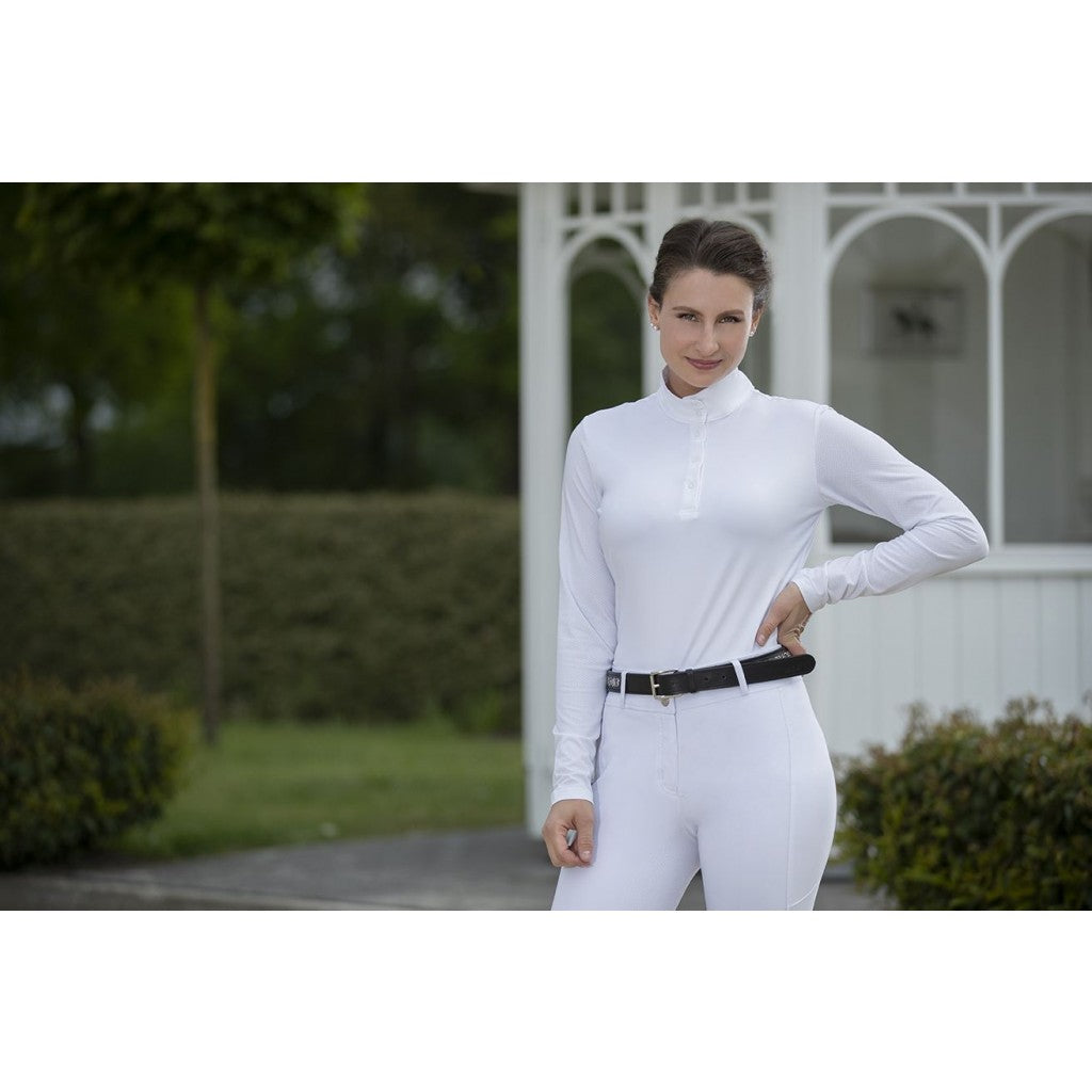 Camiseta técnica HKM Style Competition Shirt Style Longsleeve detalle 3