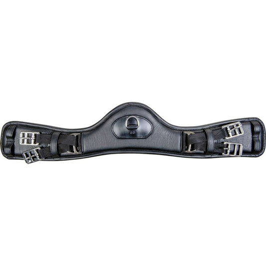 Cincha HKM Leather cincha Dressage Anatomic without Elastic para equitación