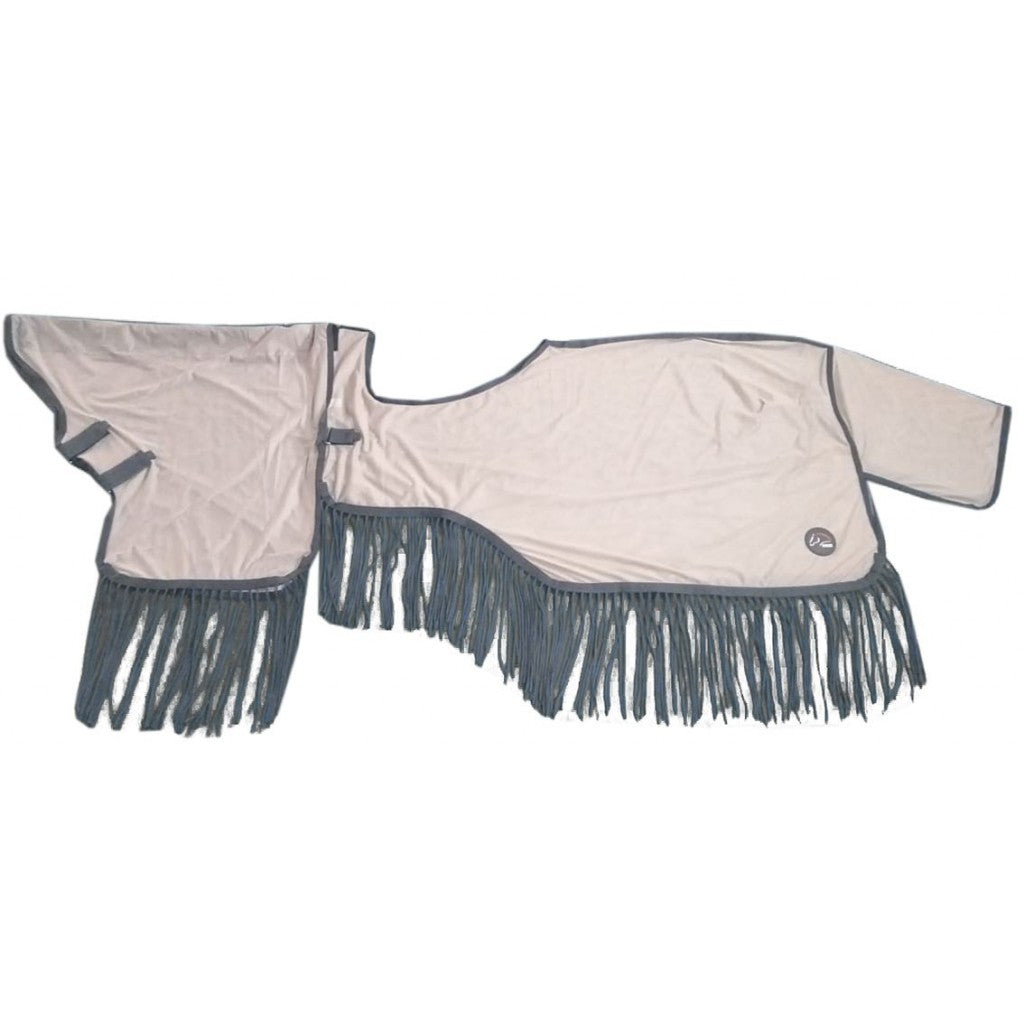 Manta para caballo HKM Style Ride on Fly Sheet Fringes Style with removable detalle 2