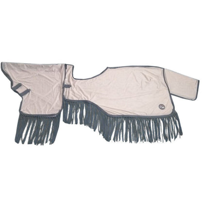 Manta para caballo HKM Style Ride on Fly Sheet Fringes Style with removable detalle 2