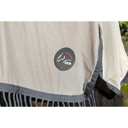 Manta para caballo HKM Style Ride on Fly Sheet Fringes Style with removable detalle 5