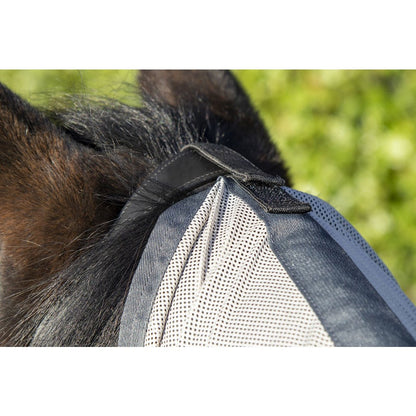 Manta para caballo HKM Style Ride on Fly Sheet Fringes Style with removable detalle 6