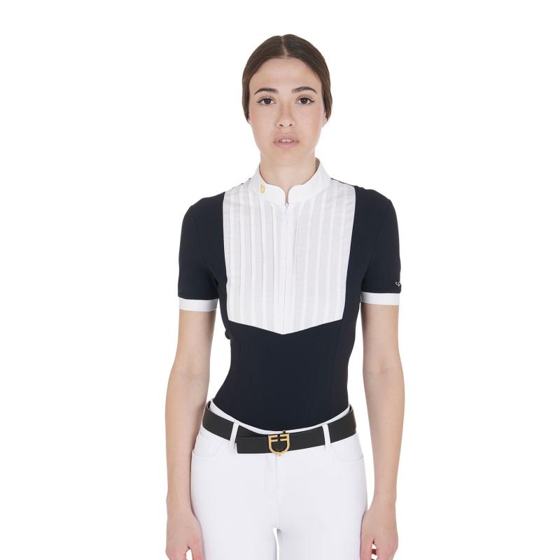 Polo De Mujer Slim Fit De Algodón Plisado Equestro