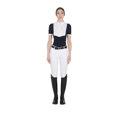 Polo De Mujer Slim Fit De Algodón Plisado Equestro - Rincón del Valle