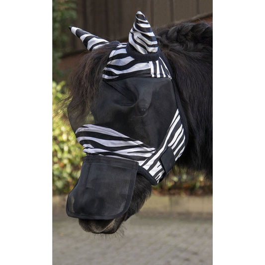 Máscara antimoscas HKM Anti máscara antimoscas Zebra - Shetty para equitación - vista 2