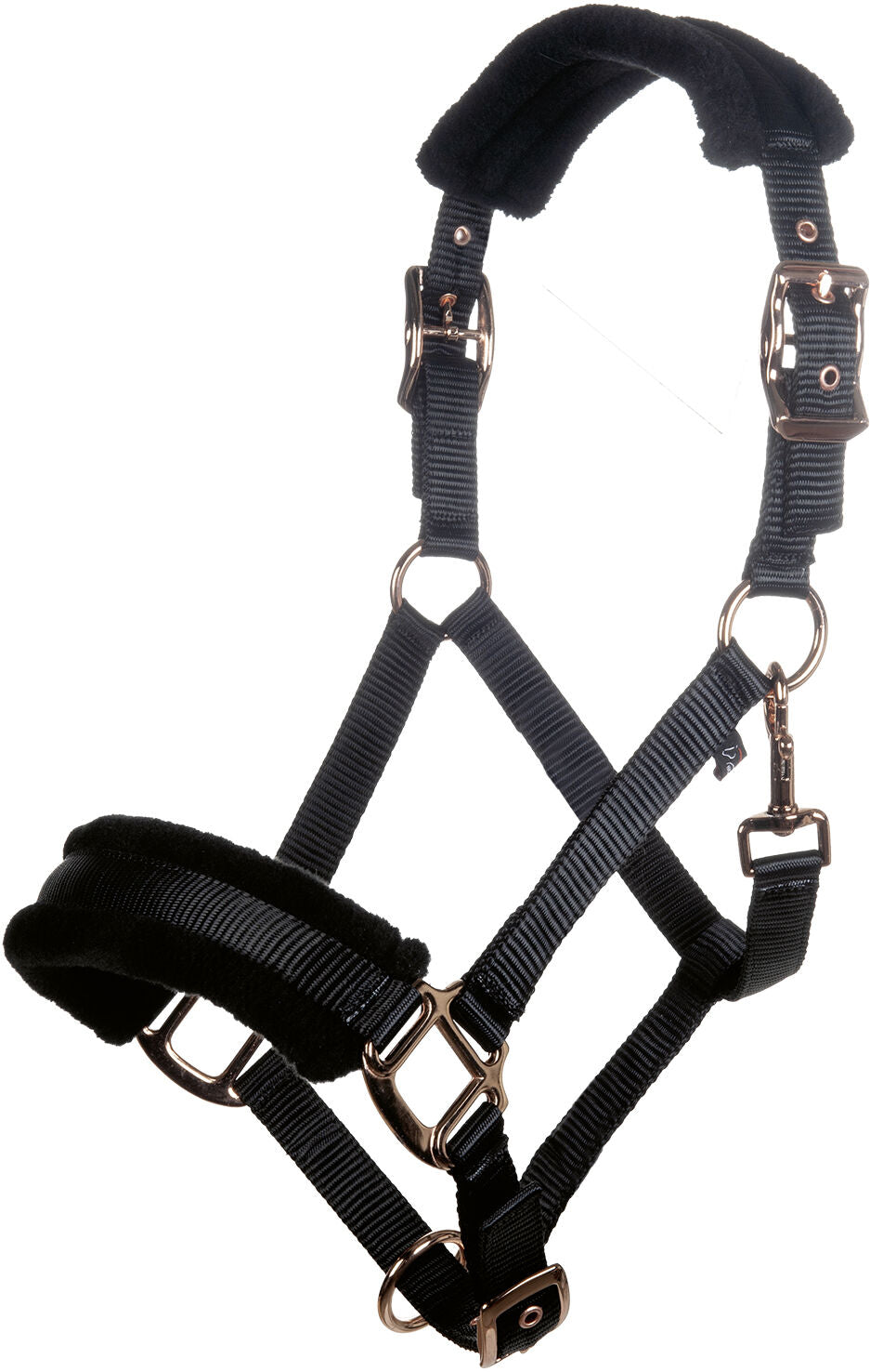Halters HKM Style Head Collar Rosegold Glamour Style vista principal