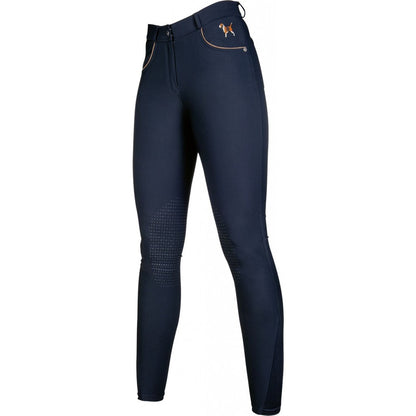 Pantalones Silicone Knee Patch pantalón de equitación HKM Women´s Riding pantalón de equitación Beagle con Silicone para equitación