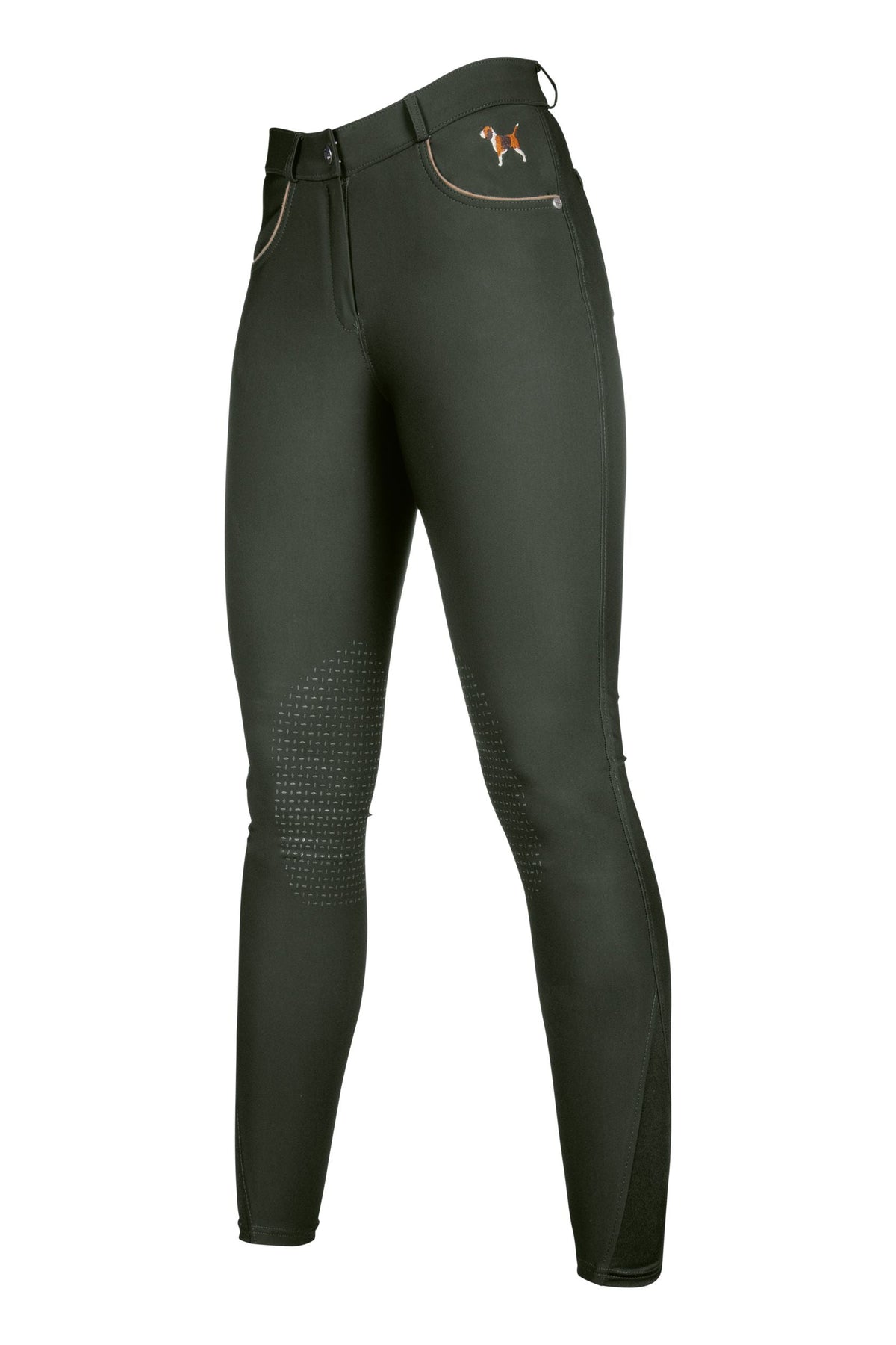 Pantalones Silicone Knee Patch pantalón de equitación HKM Women´s Riding pantalón de equitación Beagle con Silicone para equitación - vista 4