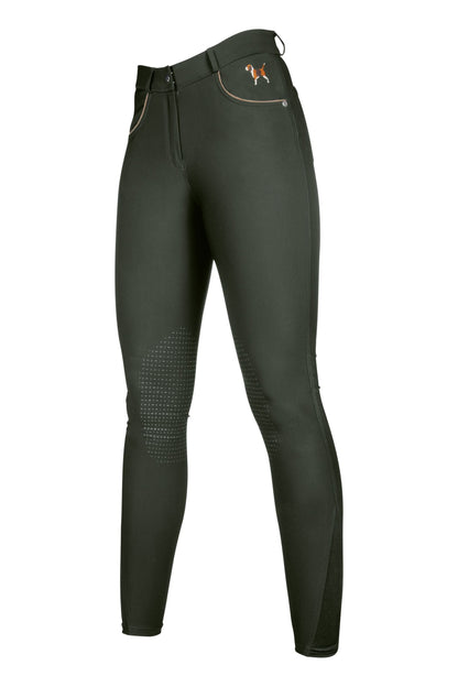 Pantalones Silicone Knee Patch pantalón de equitación HKM Women´s Riding pantalón de equitación Beagle con Silicone para equitación - vista 4