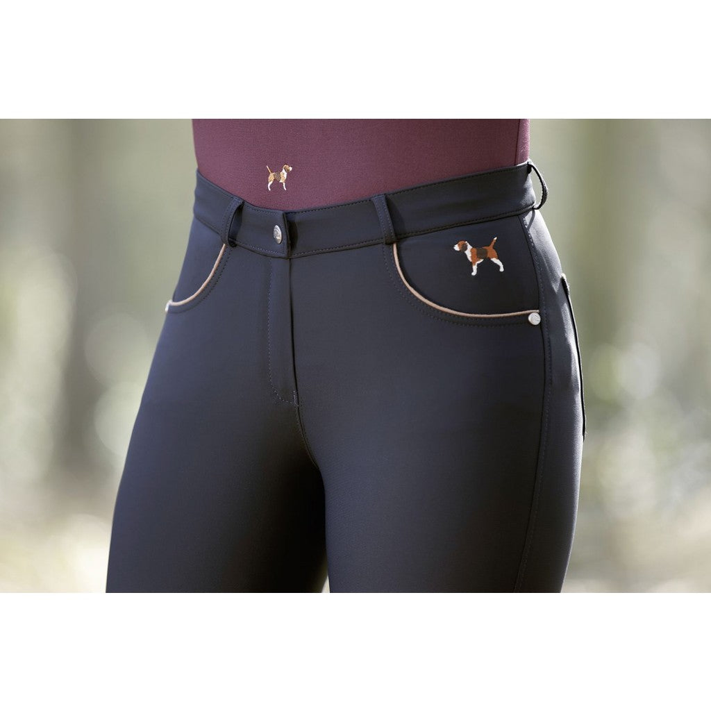 Pantalones Silicone Knee Patch pantalón de equitación HKM Women´s Riding pantalón de equitación Beagle con Silicone para equitación - vista 6