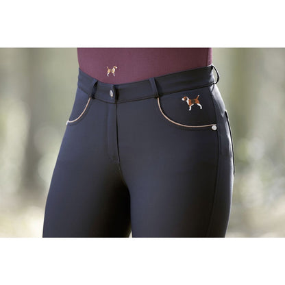 Pantalones Silicone Knee Patch pantalón de equitación HKM Women´s Riding pantalón de equitación Beagle con Silicone para equitación - vista 6
