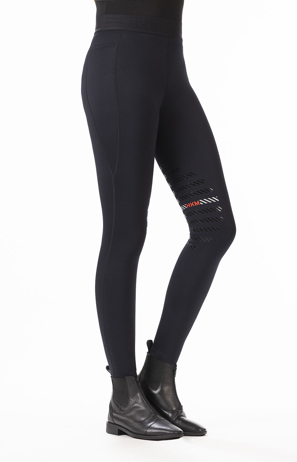 Leggings de montar -Sports- rodillera sintét - Junior - HKM