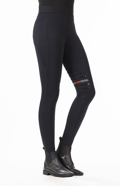 Leggings de montar -Sports- rodillera sintét - Junior - HKM
