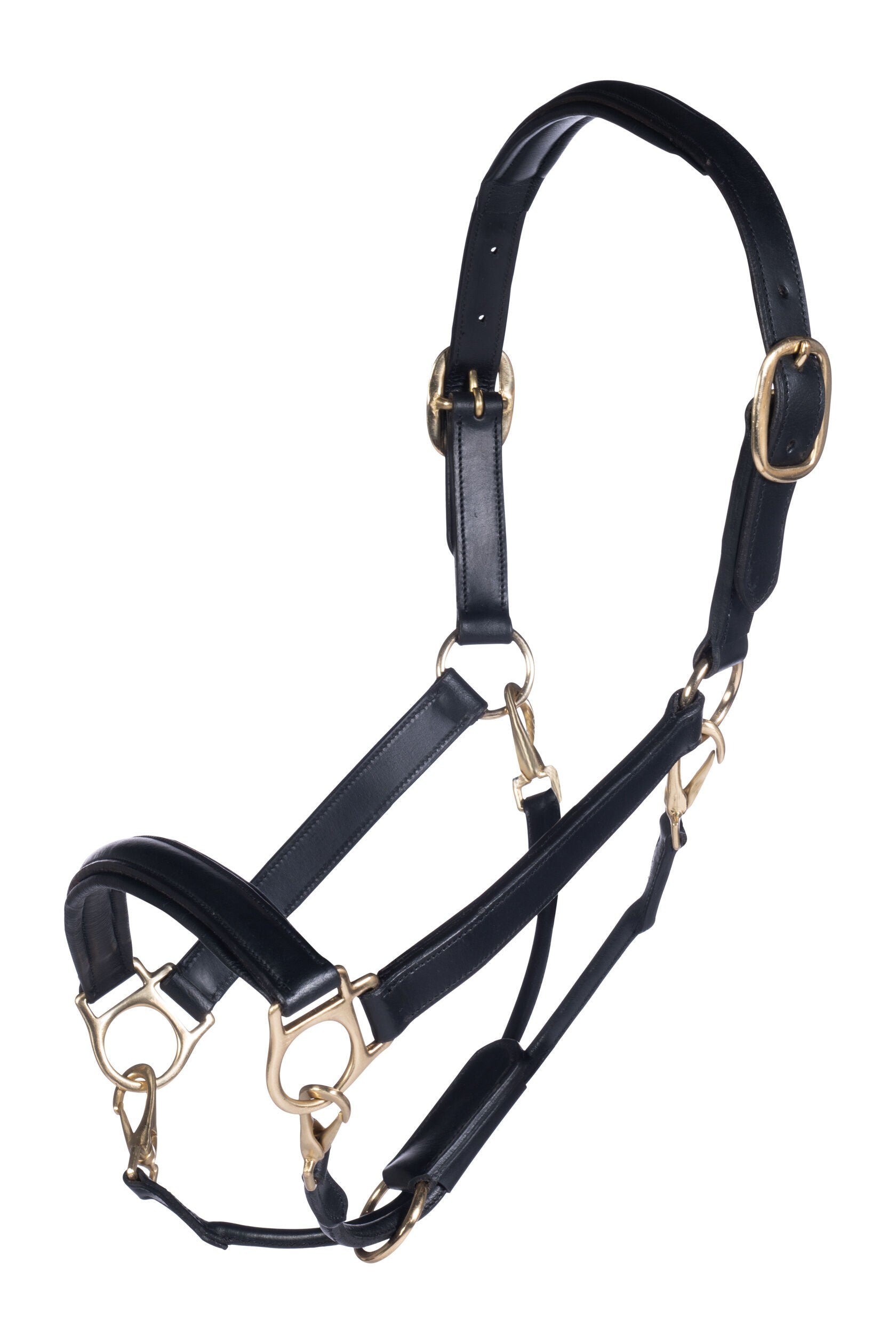 Cabezada de cuero -Gold- - HKM