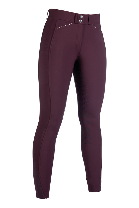 Pantalones de montar -Helene- culera full silicona HKM para equitación