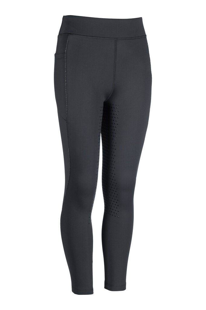 Pantalones Leggings de montar -Alice Kids- culera full sil. HKM para equitación
