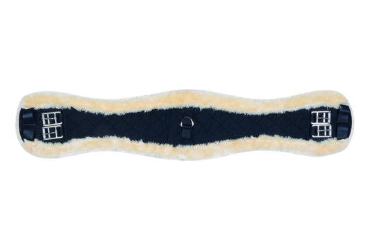 Cincha HKM Artificial Sheepskin Dressage cincha para equitación