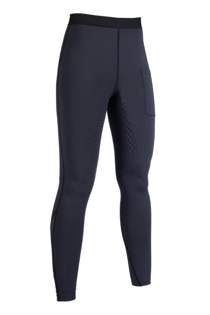 Pantalones Leggings de montar -Flow- culera full silicona HKM para equitación