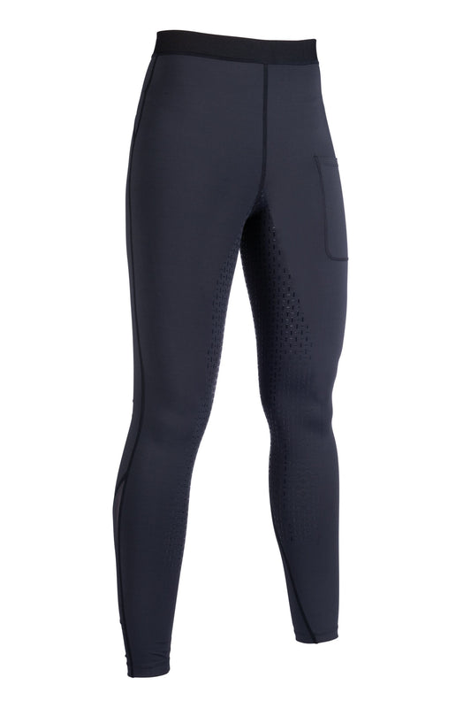 Pantalones Leggings de montar -Flow- culera full silicona HKM para equitación