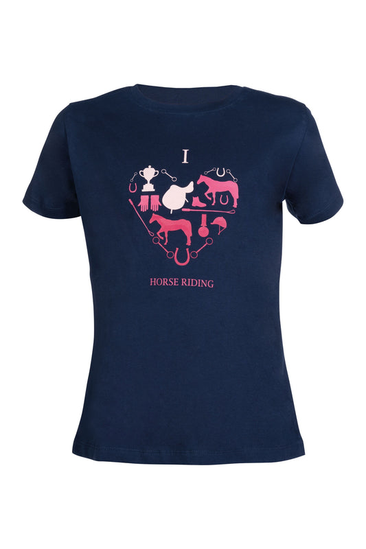 Camiseta niños -I love horse riding- - Junior HKM para equitación