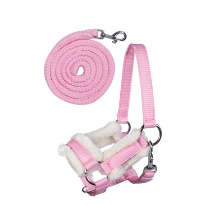 Cabezada y ramal -Hobby Horsing- HKM rosa - imagen de producto HKM