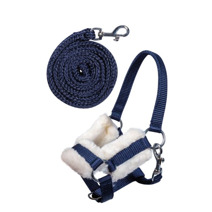 Cabezada y ramal -Hobby Horsing- HKM azul - imagen de producto HKM