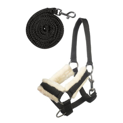 Cabezada y ramal -Hobby Horsing- HKM negro - imagen de producto HKM