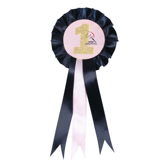 Escarapelas de concurso -Hobby Horsing- HKM azul oscuro/rosa