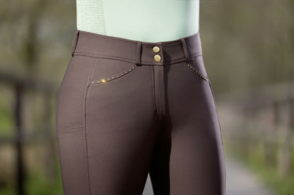 Pantalones Silicone Full Seat pantalón de equitación HKM Women's Silicone Knee Patch pantalón de equitación Helene para equitación - vista 5