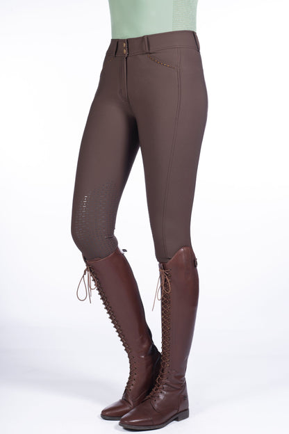 Pantalones de montar -Helene- rodillera silicona - HKM