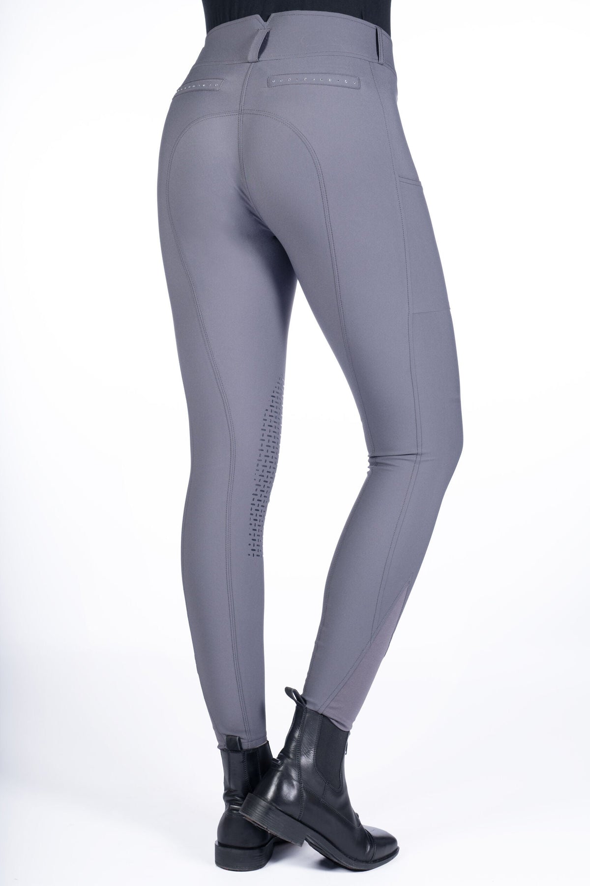 Pantalones Silicone Full Seat pantalón de equitación HKM Women's Silicone Knee Patch pantalón de equitación Helene para equitación - vista 9