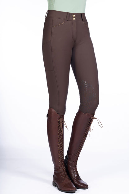 Pantalones Silicone Full Seat pantalón de equitación HKM Women's Silicone Knee Patch pantalón de equitación Helene para equitación - vista 3